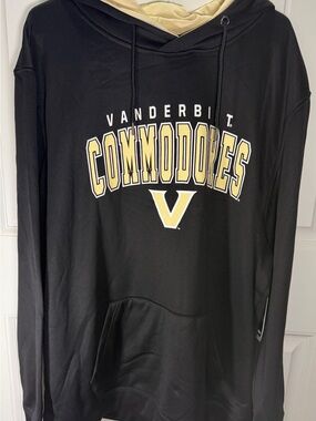 Colosseum Vanderbilt Commodores Black and Gold Hoodie